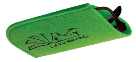 PortaOcchiali con logo Le Vie Narranti